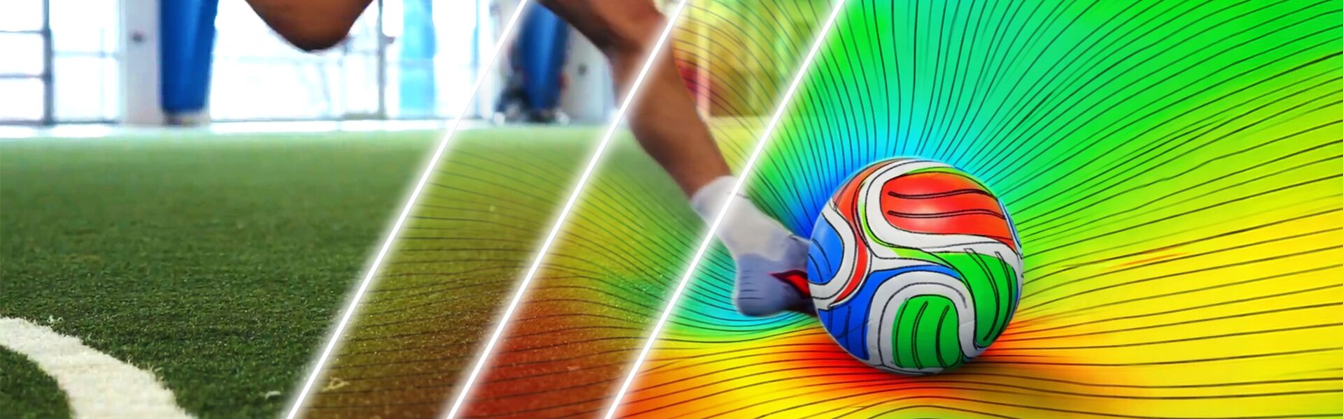 Wie der Fußball von Simulation und virtuellen Zwillingen profitiert 14 Mit Technologien wie Solidworks Flow Simulation können Ingenieure die Flugeigenschaften von Bällen optimieren.