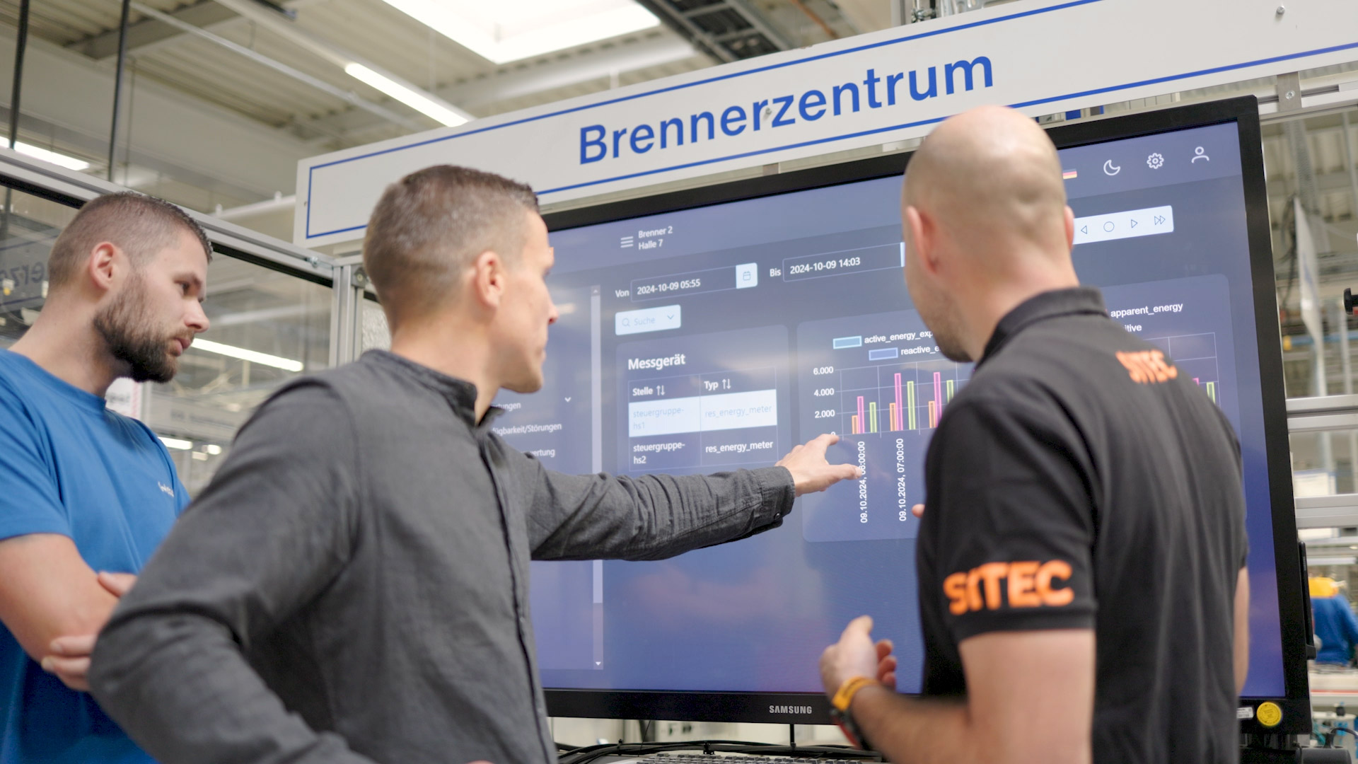 Shopfloor-Meeting bei Webasto am HMI-Terminal Brennerzentrum