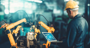 Smart industry robot arms for digital factory production technology