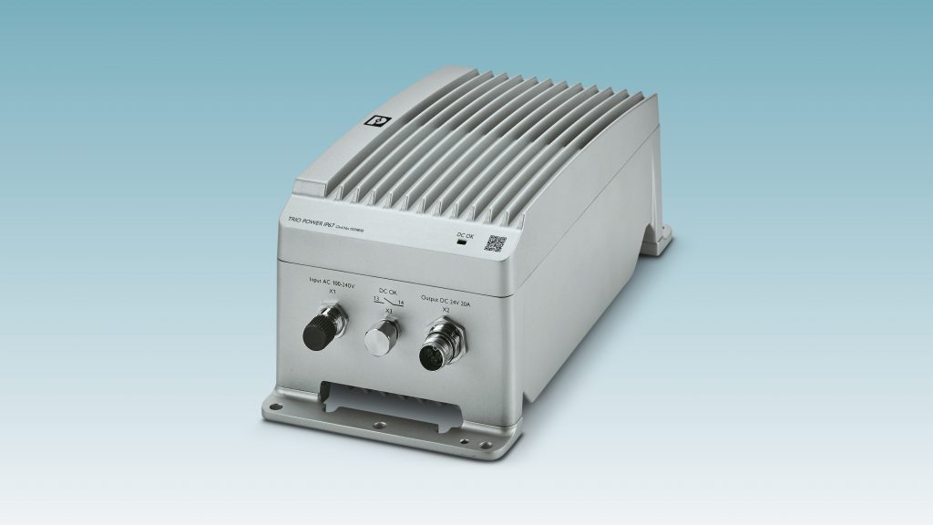 Stromversorgung in Schutzart IP67 1 00007115 PRODUCT BLUE GRADIENT