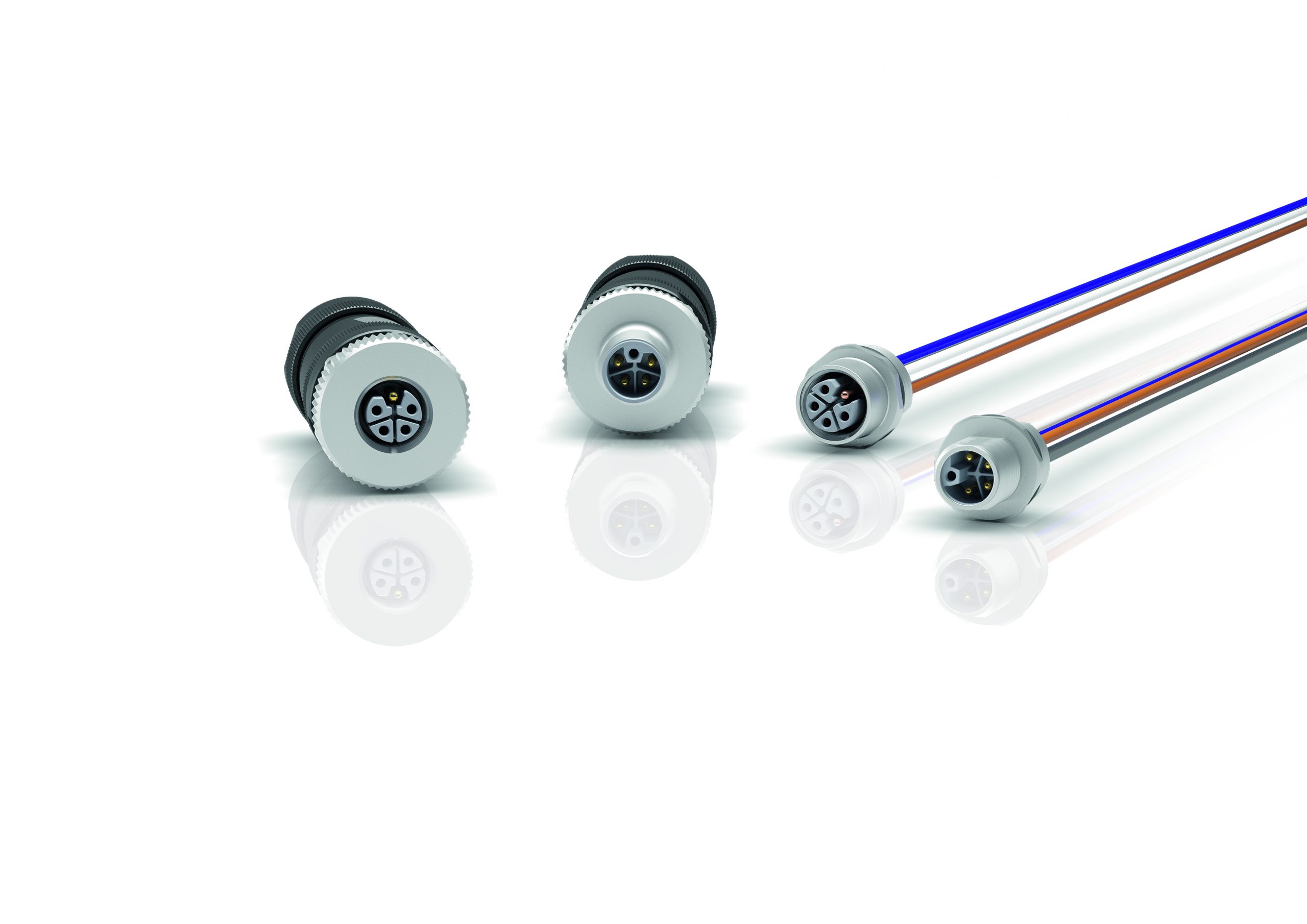 M12-Steckverbinder für bis zu 16A 4 M12-Steckverbinder
für bis zu 16A