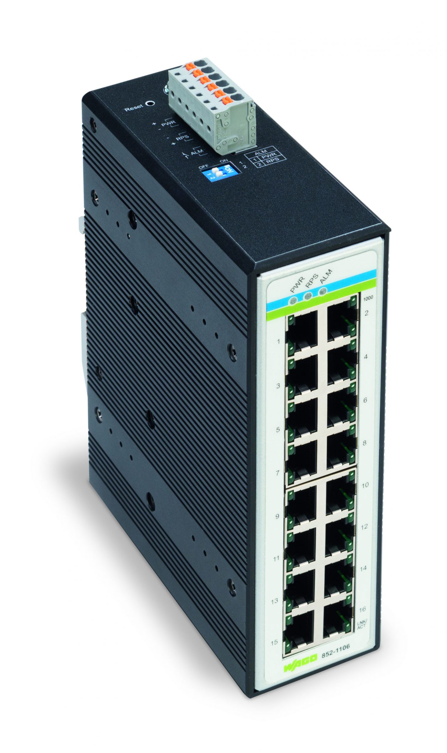 16-Port-Switch mit 1GBit Datendurchsatz
