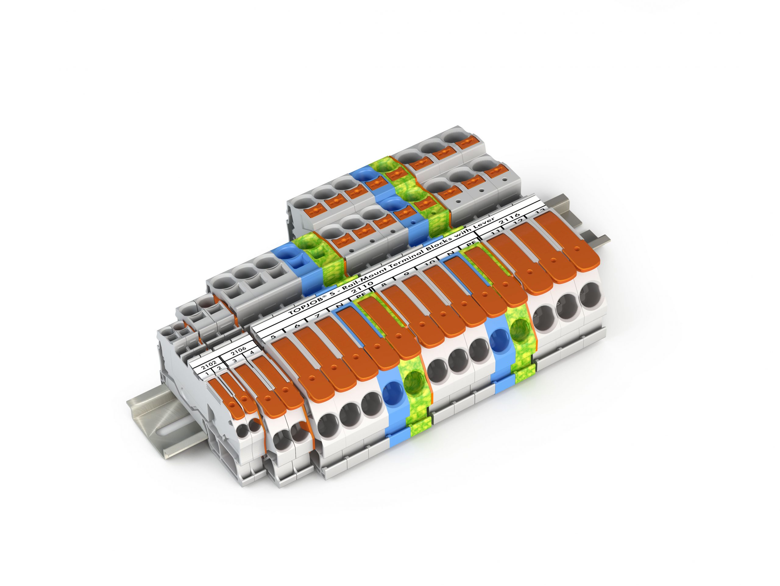 Reihenklemmen werkzeuglos anschließen 5 Reihenklemmen
werkzeuglos anschließen
