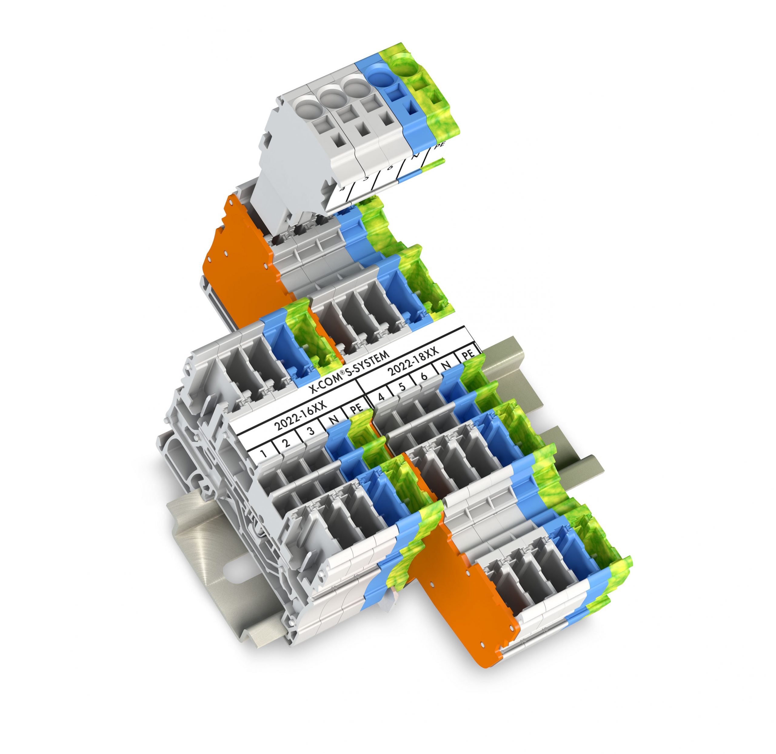 Reihenklemmen mit steckbaren I/Os