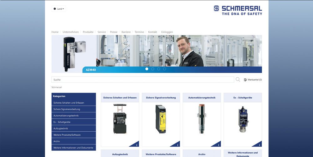 Neuer Online-Katalog von Schmersal 8 Neuer Online-Katalog von Schmersal