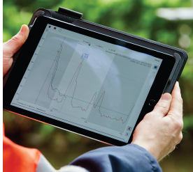 Perfekte Radarfrequenz 3 Eine verschlüsselte Bluetooth Single Point-to-Point Datenübertragung ermöglicht den passwortgeschützten Fernzugriff für geführtes und frei abstrahlendes Radar.