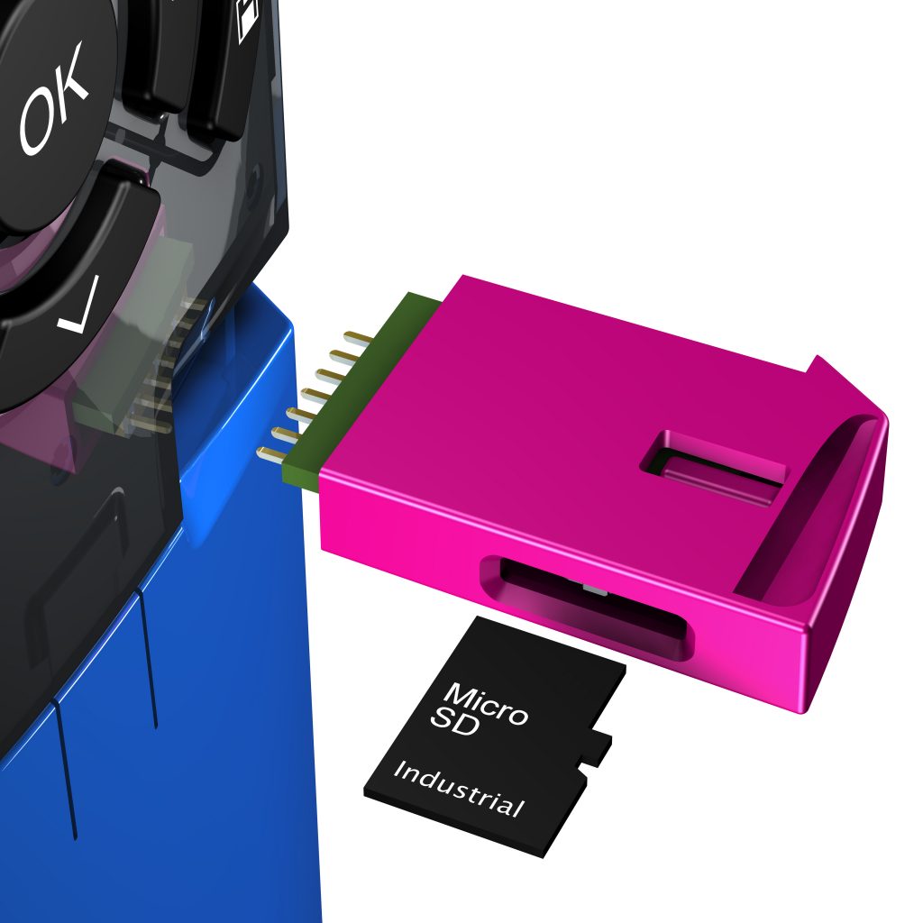 Gemeinsam gegen die Gefahr 2 Bild 2: Der Wechseldatenspeicher Paramodul ermöglicht eine schnelle Inbetriebnahme und einen effizienten Service. Ohne spezielle Kenntnisse kann im Service-Fall das Paramodul einfach ausgetauscht werden.