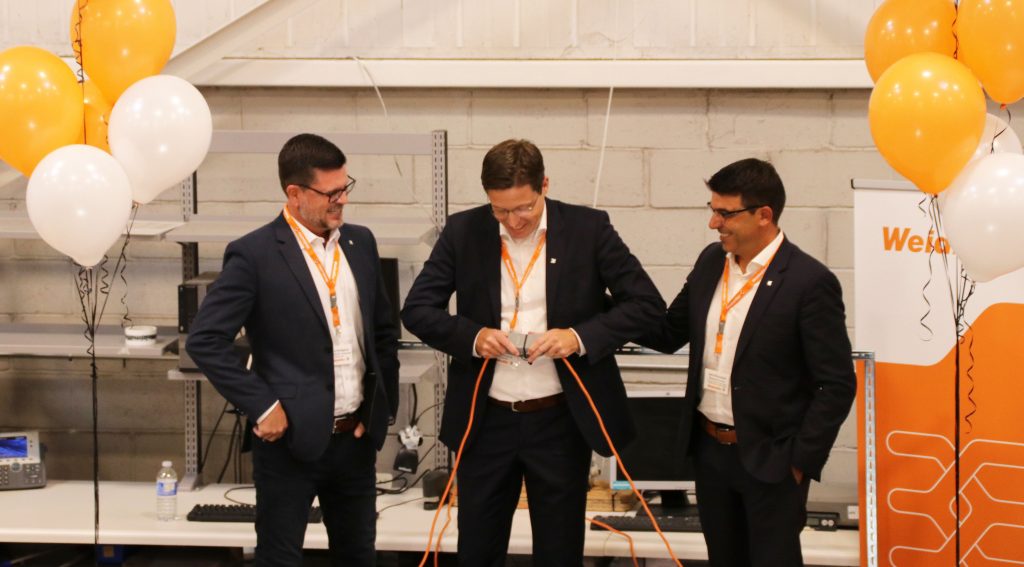 Vertriebsvorstand Dr. Timo Berger (m.), Terry Hodgson, Verantwortlicher f&uuml;r Amerika (l.), und Kanada-Gesch&auml;ftsf&uuml;hrer Javi Richmond (r.)