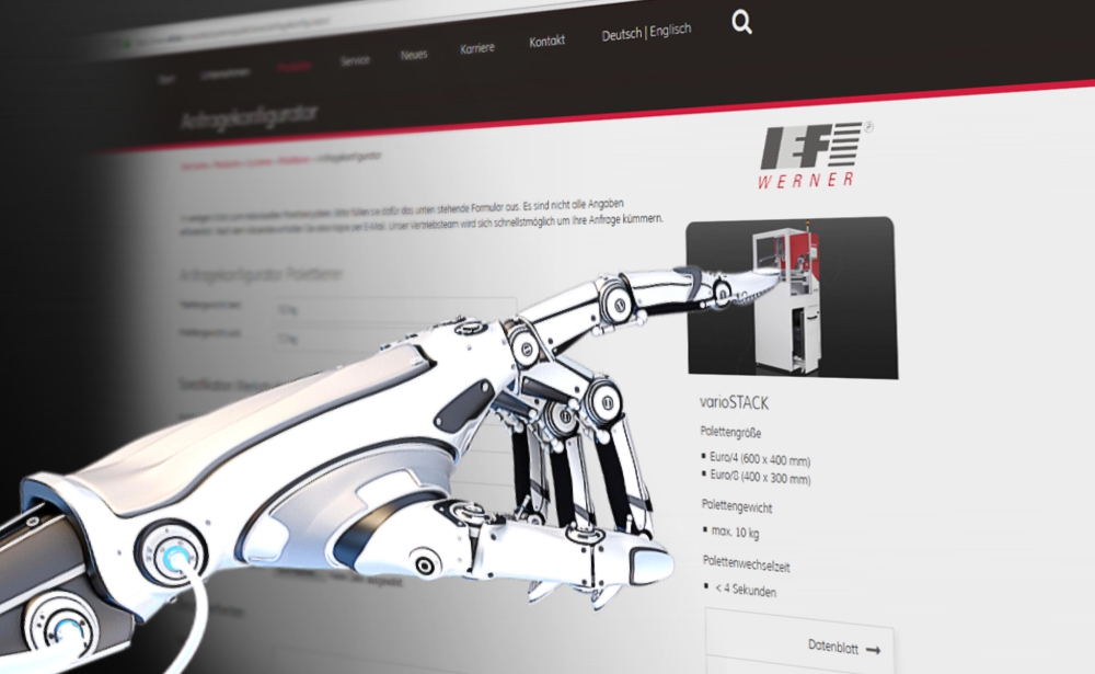 Per Anfragekonfigurator zum kundenspezifischen Palettierer