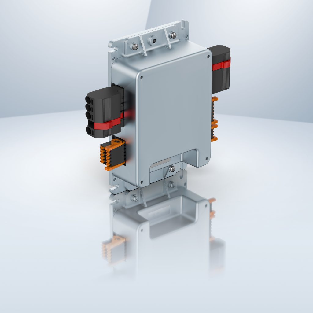 Neuer Antriebsregler vorgestellt 1 Der neue Antriebsregler Variotronic VTD-24.40-K4 ist auf den positionsgeregelten Betrieb von BLDC-Motoren mit ausgeprägter Überlastfähigkeit ausgelegt.