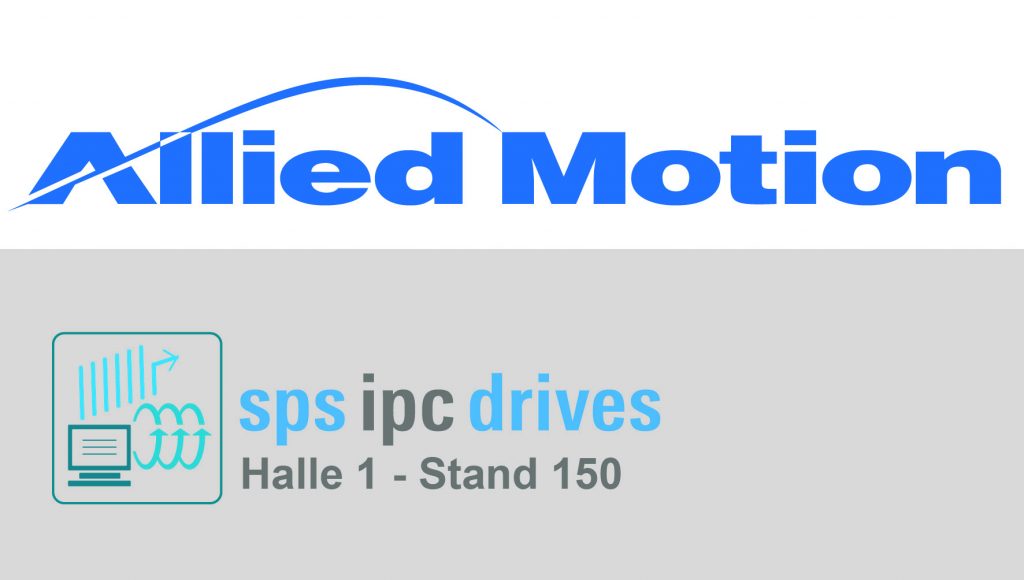 Motion-Control-Lösungen für den europäischen Markt 4 2017 10 18 AlliedMotion Logo mit Messehinweis