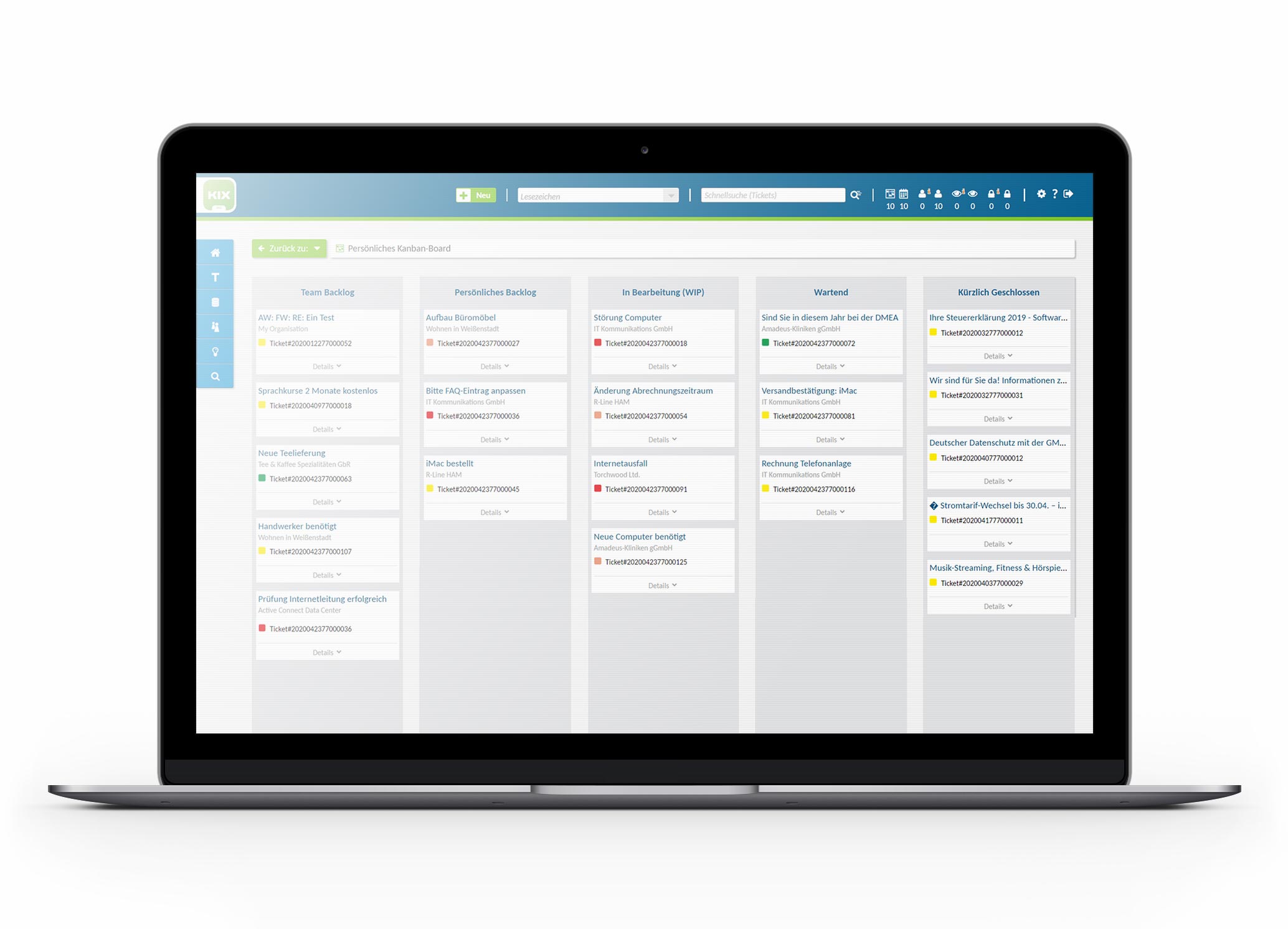 Schnelles Dispatchen von Serviceaufträgen
