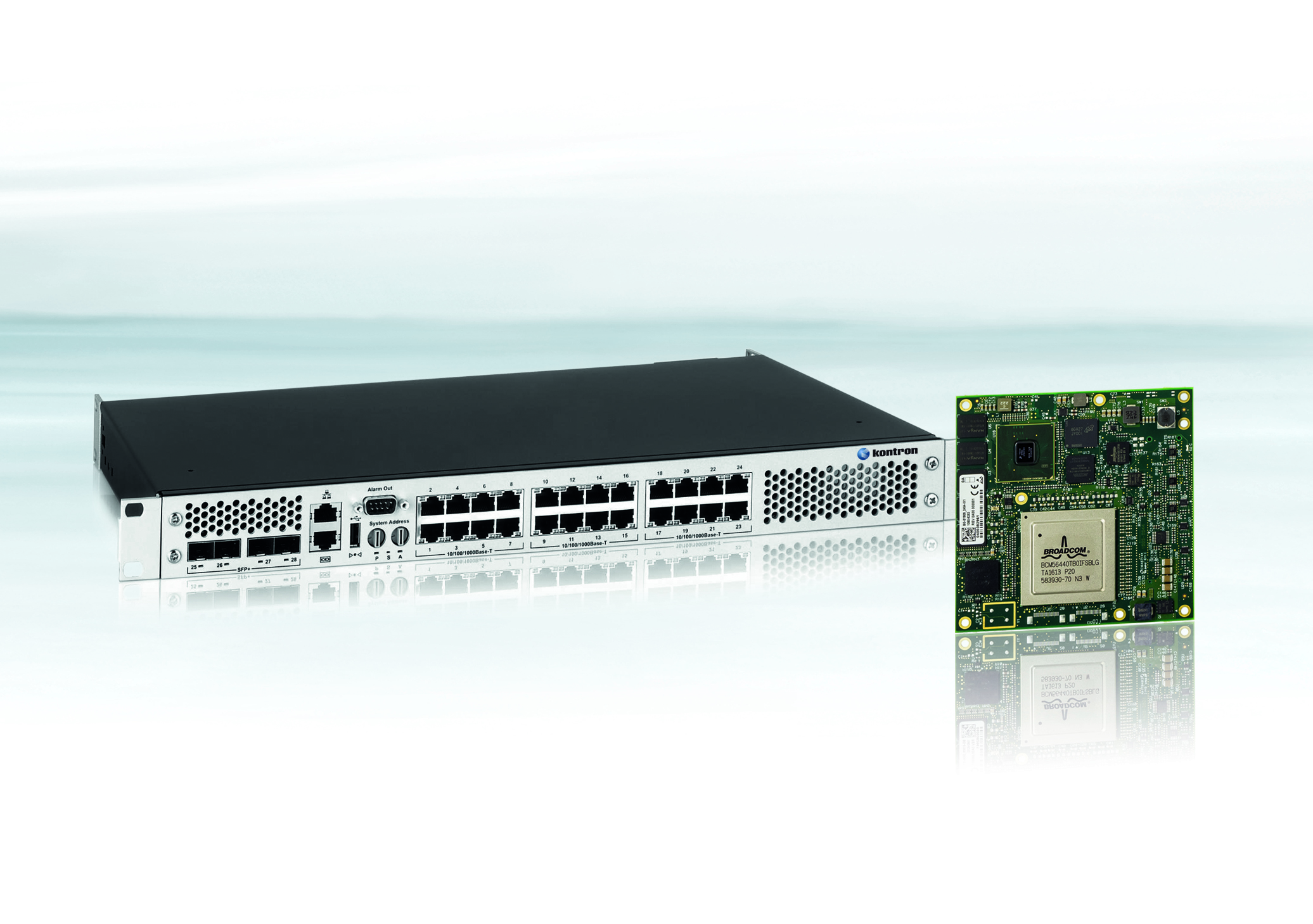 Robuster Ethernet Switch und Core-Module mit PTP-Support