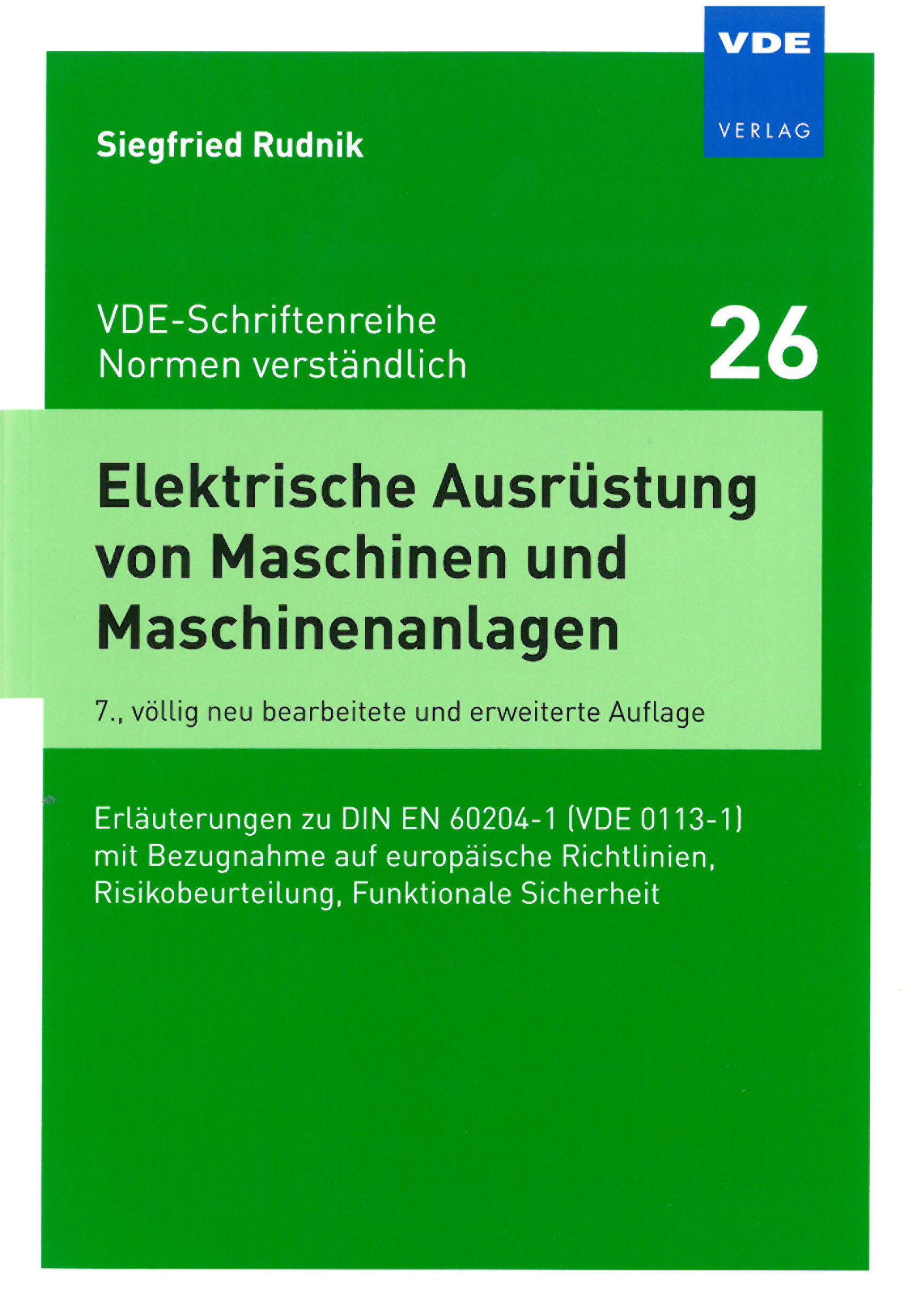 Elektrische Ausrüstung von Maschinen und Maschinenanlagen