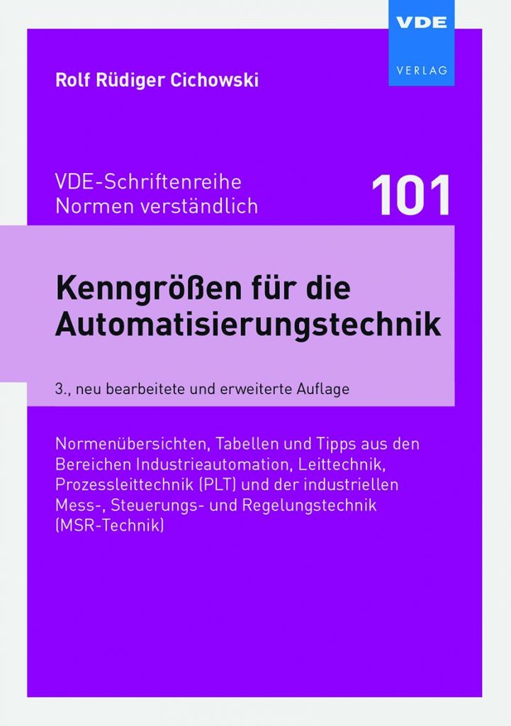 Kenngrößen für die Automatisierungstechnik 1 9783800747245 COVER PM DRUCK 01