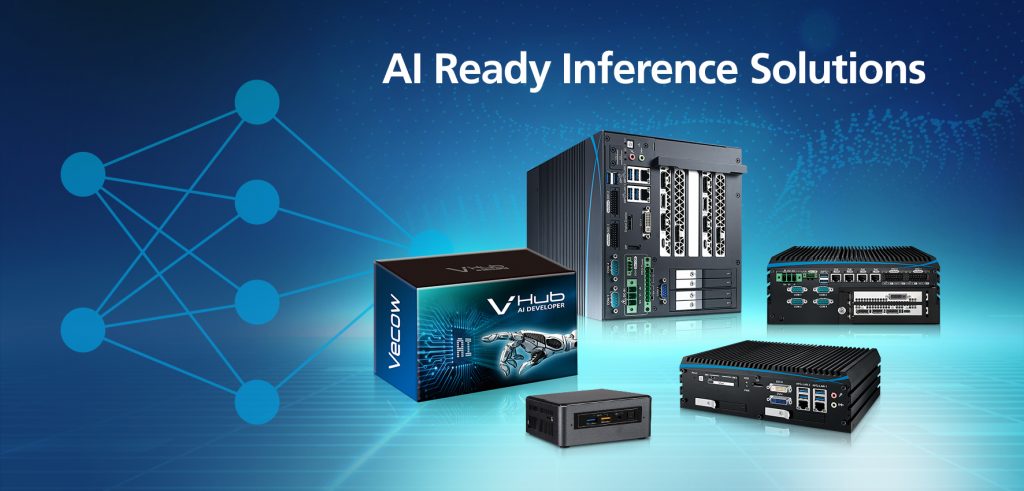 AIoT for Vision 2 Die AI-Inferenzsysteme von Vecow, die mit dem VHub AI Developer ausgestattet sind, ermöglichen, AI-Vision-Lösungen in beliebigen Umgebungen zu implementieren.