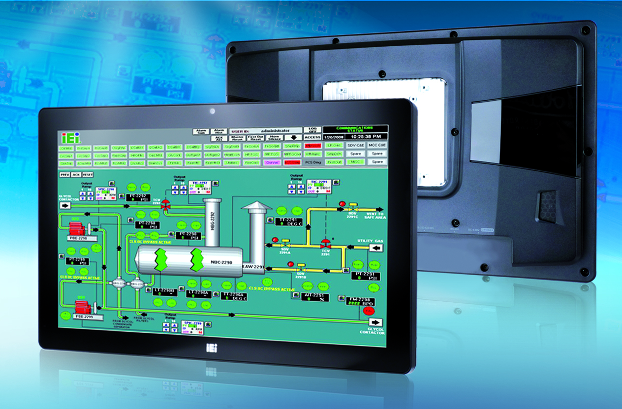 Lüfterfreier Touchpanel-PC mit 21,5“-Bildschirmdiagonale