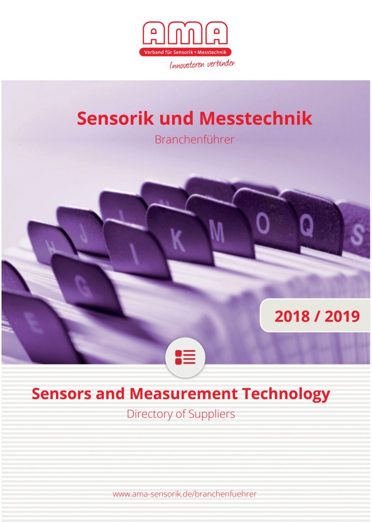 Branchenführer Sensorik und Messtechnik 1 AMA Verband für Sensorik und Messtechnik publiziert AMA Branchenführer alle Produkte und Dienstleistungen der 460 AMA Mitglieder in einer Broschüre