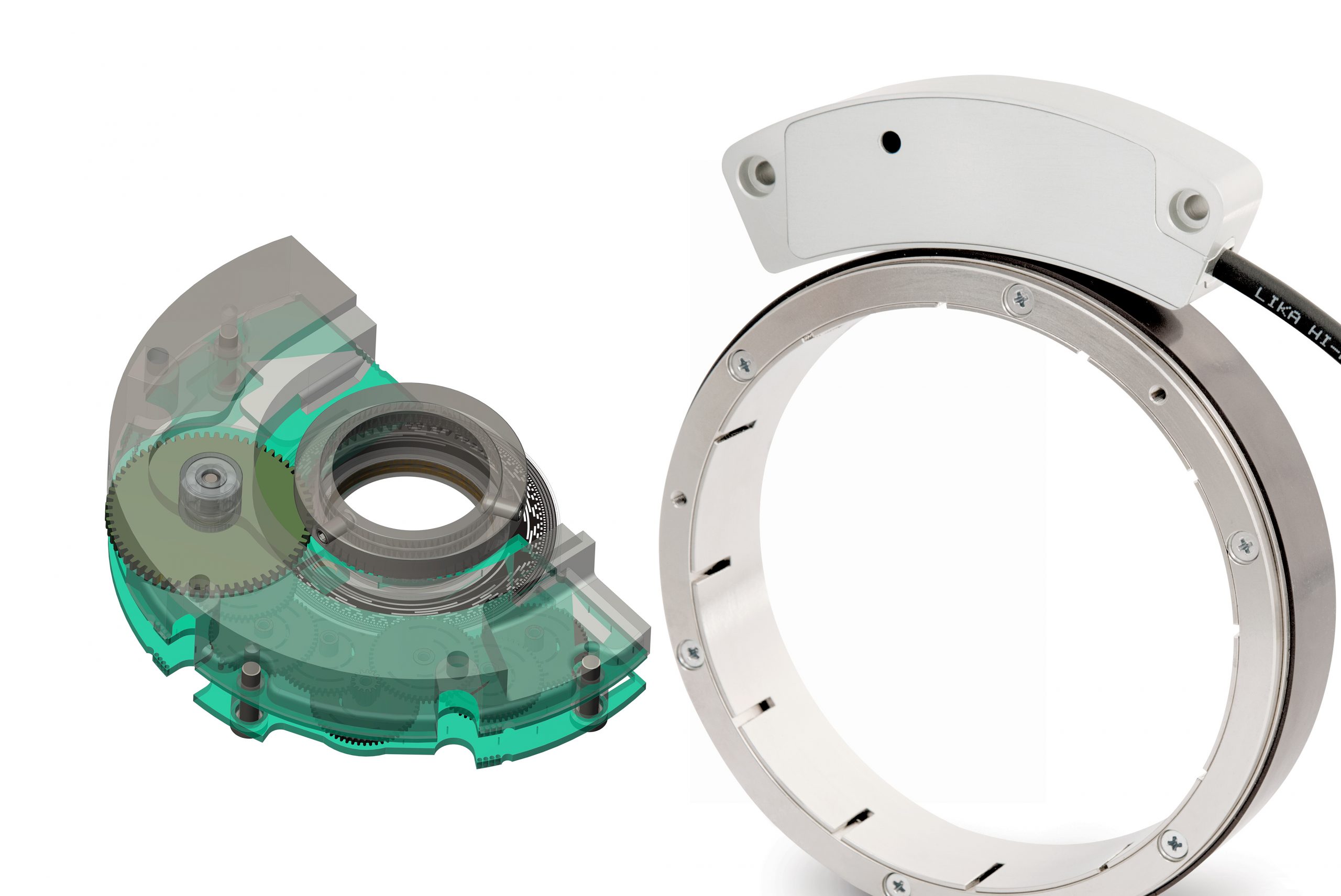 Flache Drehgeber für Hohlwellen-Motoren