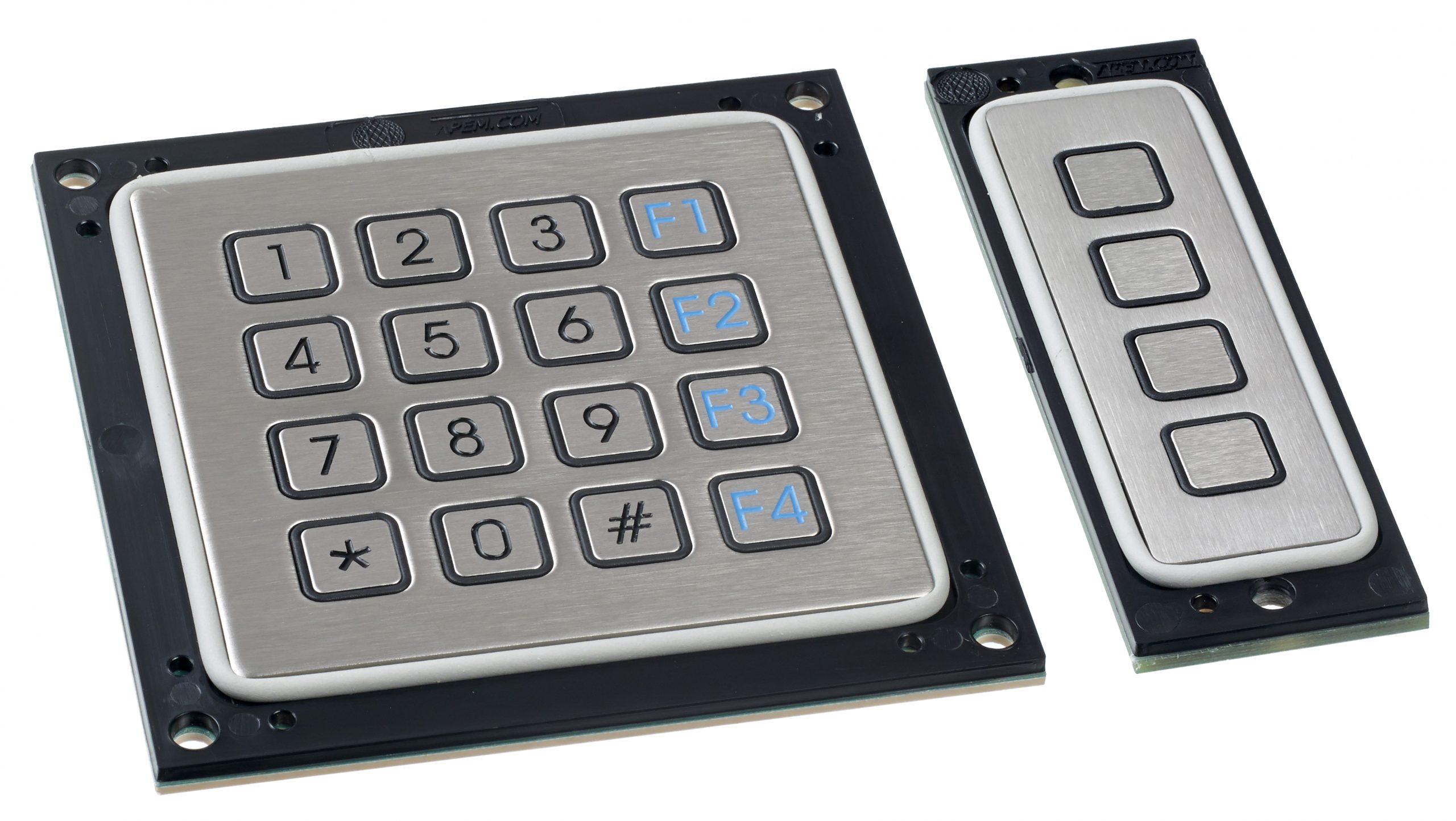 Robuste Edelstahltastaturenmit bis zu 16 individualisierbaren Tasten