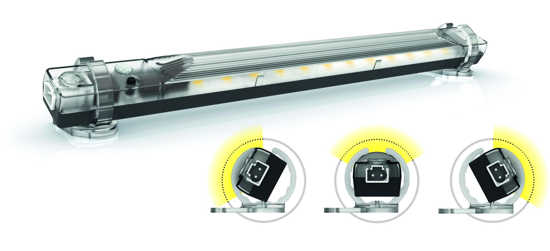 Schwenkbare LED-Leuchte bringt mehr Helligkeit in den Schaltschrank