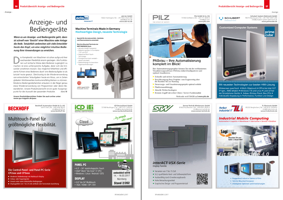 Produktübersicht Anzeige- und Bediengeräte 9 Produktübersicht Anzeige- und Bediengeräte