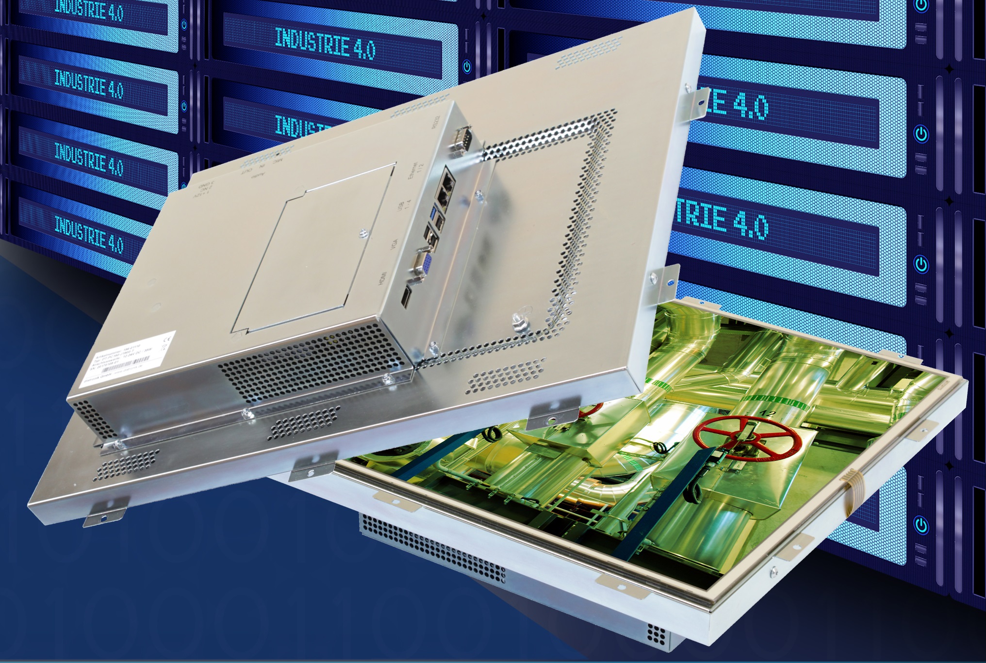 Einbau-Panel-PC mit Stahlgehäuse