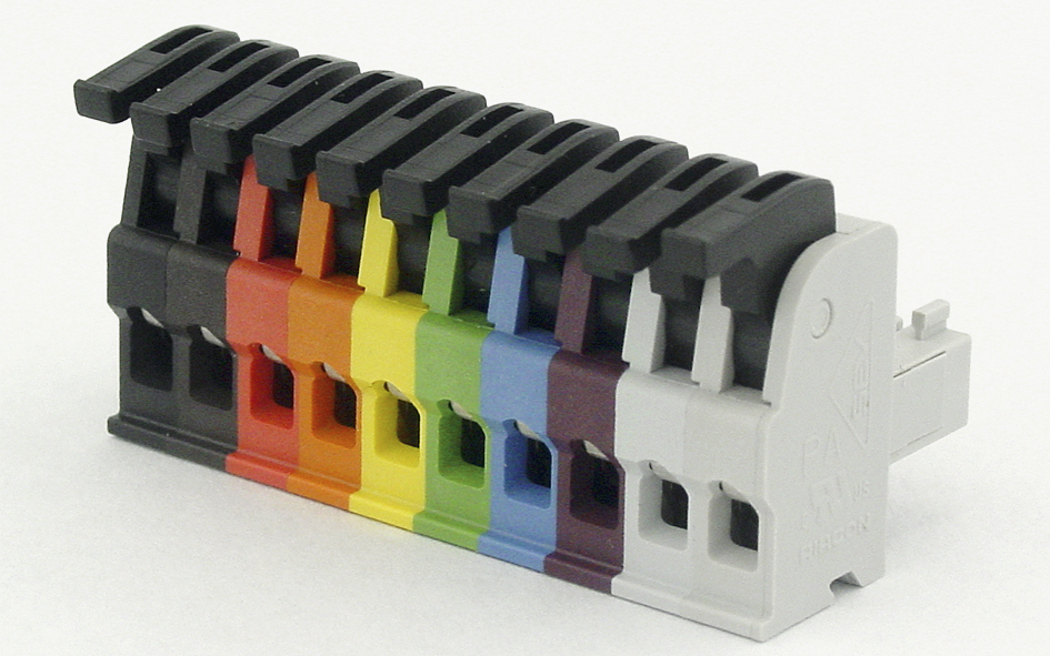 Steck- und lötbare Federkraftklemmen für den Drahtanschluss