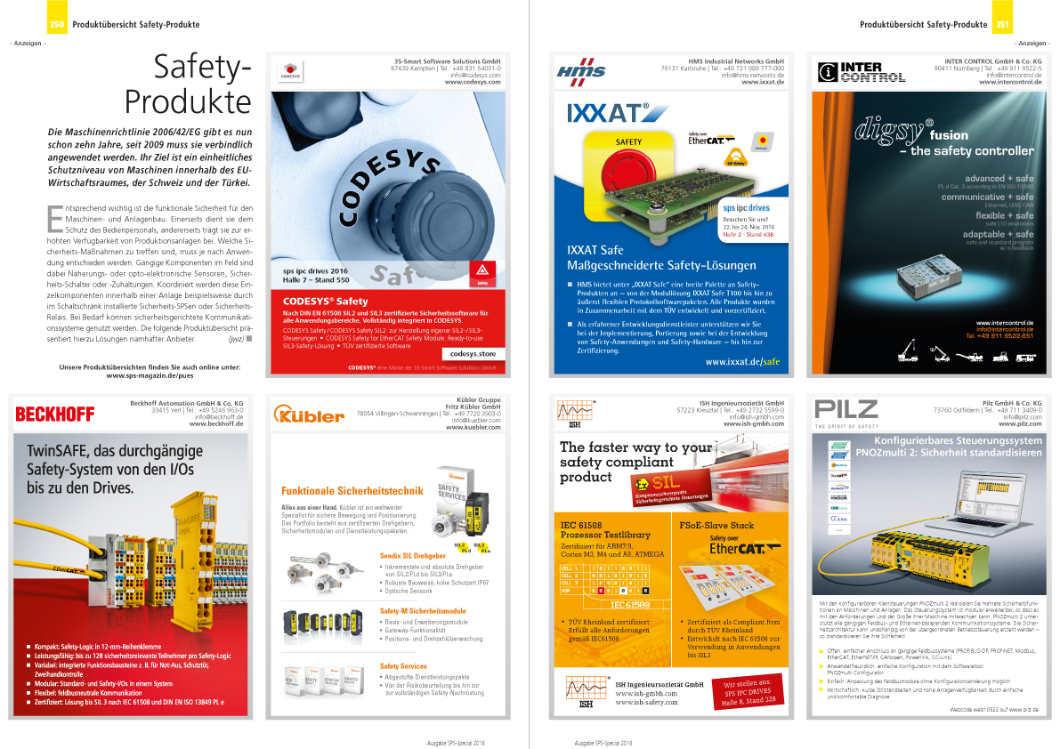 Produktübersicht Safety-Produkte 7 Produktübersicht Safety-Produkte