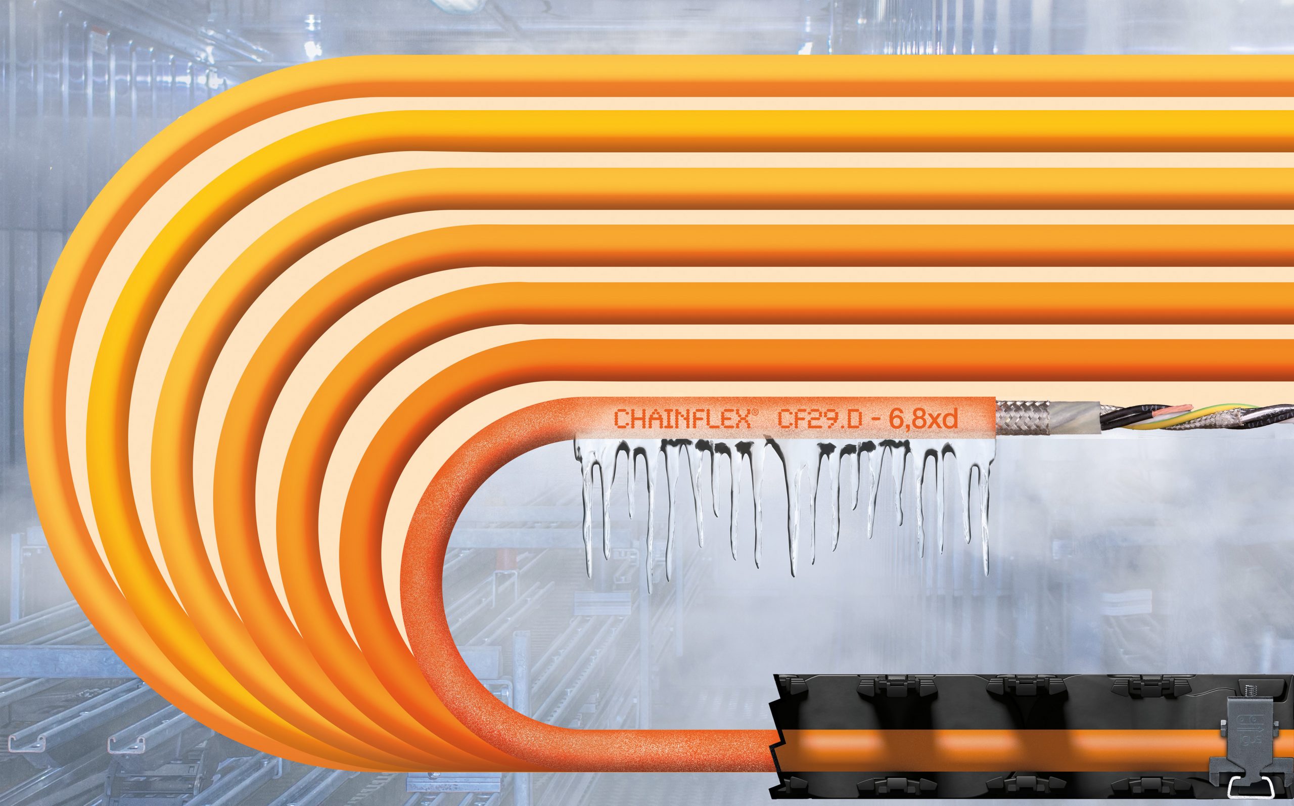 Servoleitungen mit kleinem Biegeradius