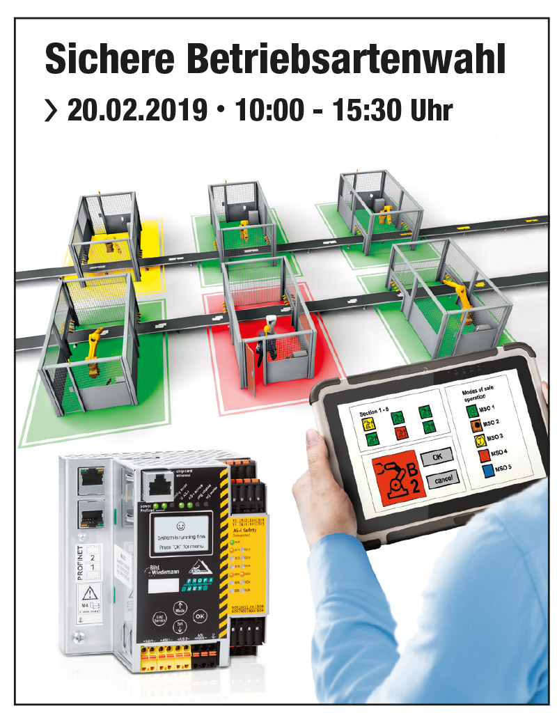 Sichere Betriebsartenwahl 8 Sichere Betriebsartenwahl