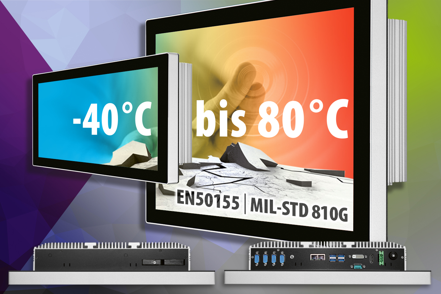 Panel-PCs mit weitem Betriebstemperaturbereich 4 Panel-PCs mit weitem
Betriebstemperaturbereich