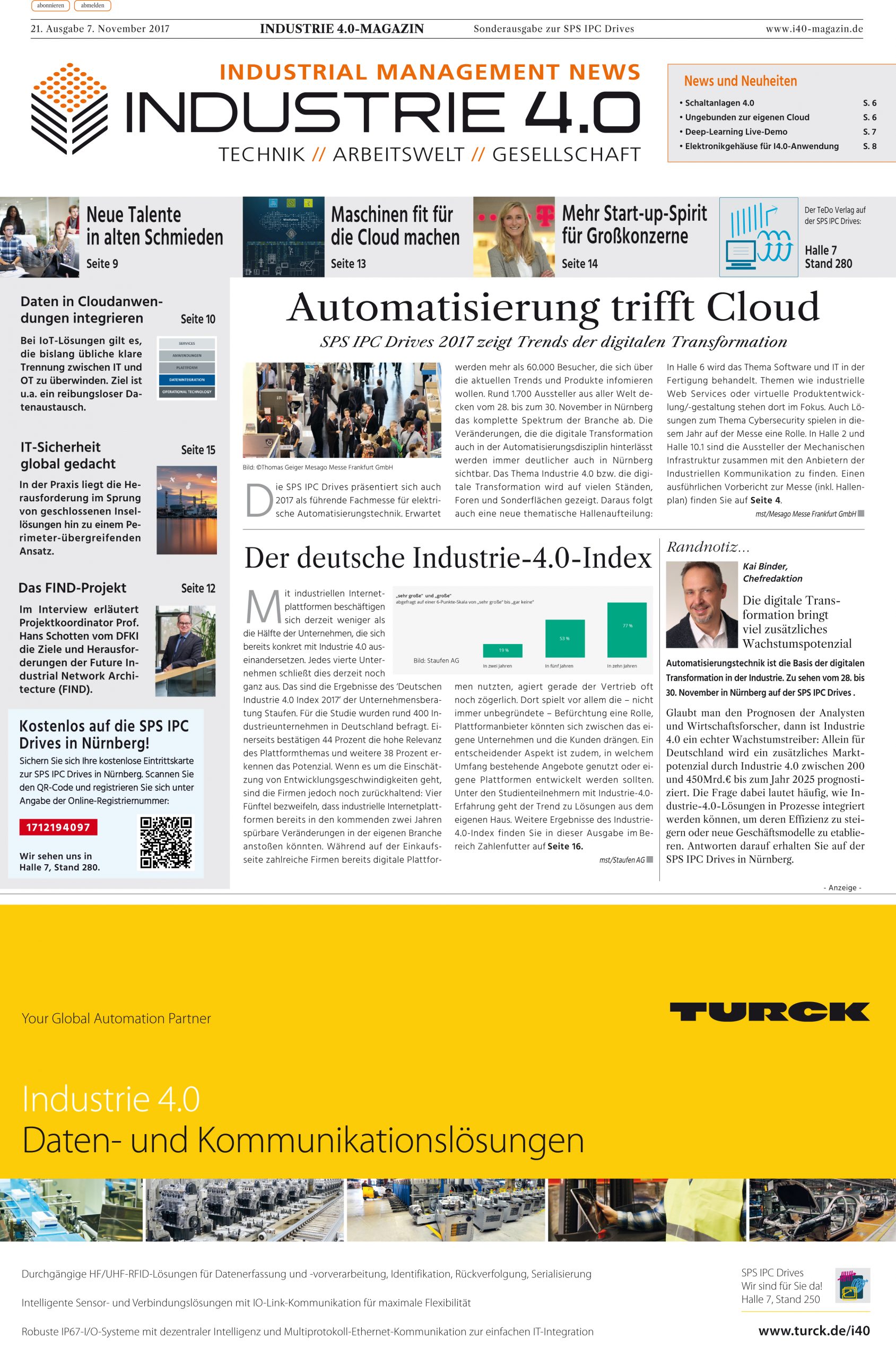 INDUSTRIE 4.0-MAGAZIN in gedruckter Form
