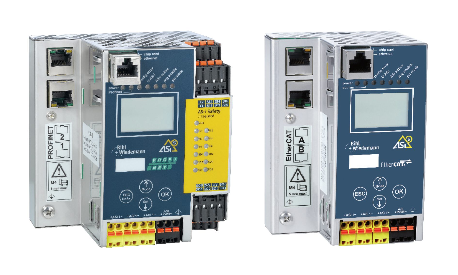 Feldbus-Gateways und aktive Verteiler für ASi-5