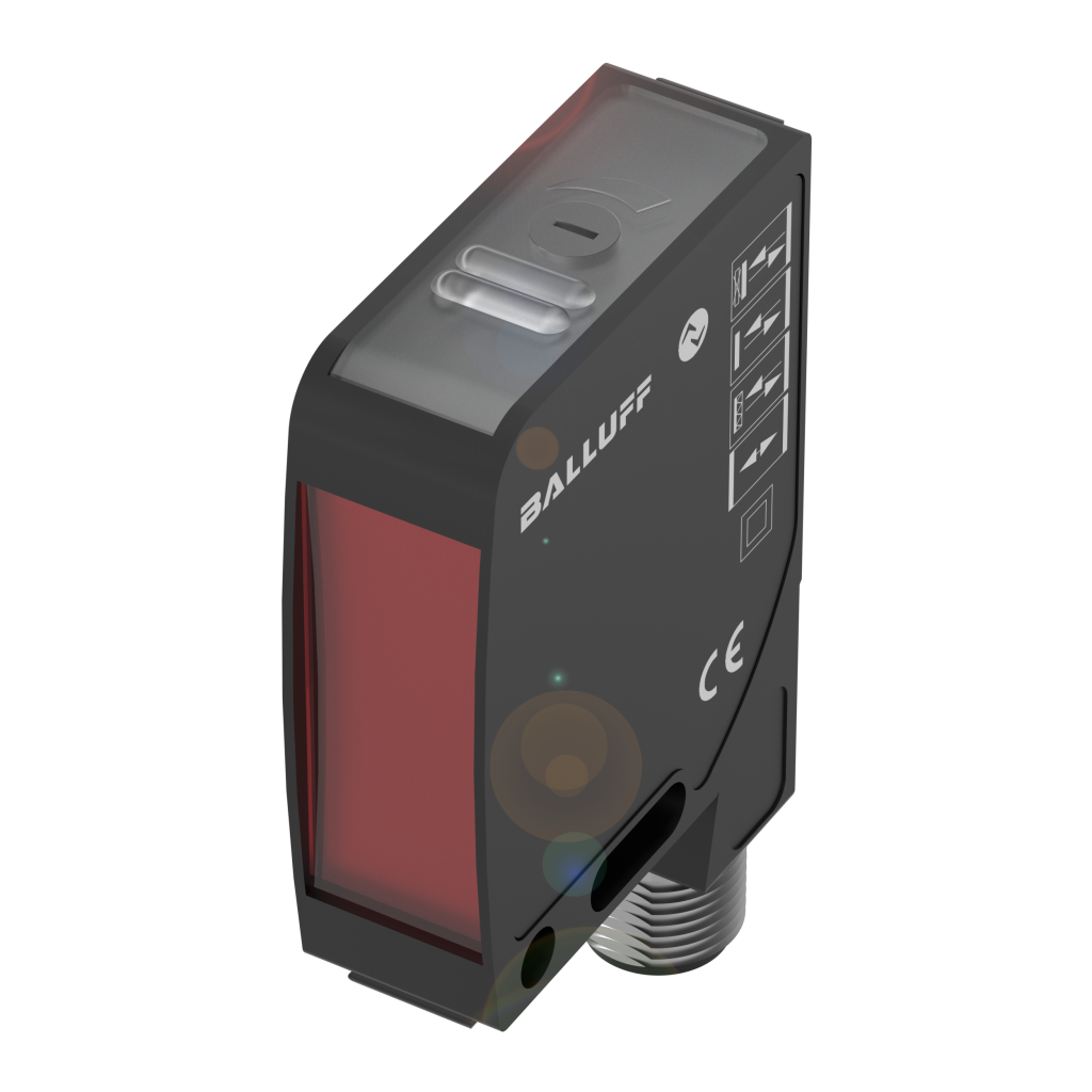 Multifunktionssensor mit IO-Link 1 Bei dem Sensor wird die Leistung der Sende-LED überwacht und der Stress-Level durch die Sensorinnentemperatur und Versorgungsspannung ermittelt.