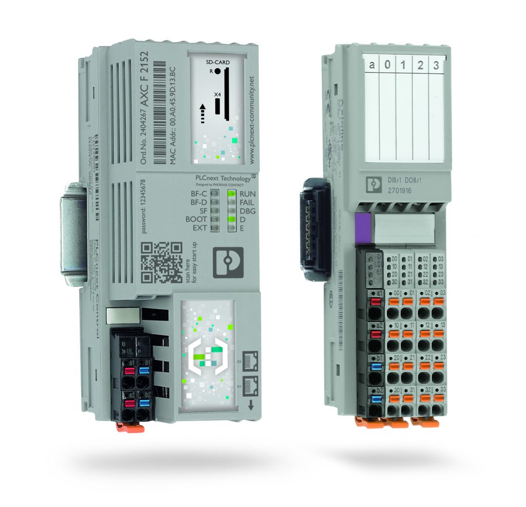 PLCnext Control AXC F 2152 2 An die PLCnext Control AXC F 2152 können bis zu 63 I/O-Module der Baureihe Axioline F direkt angereiht werden.
