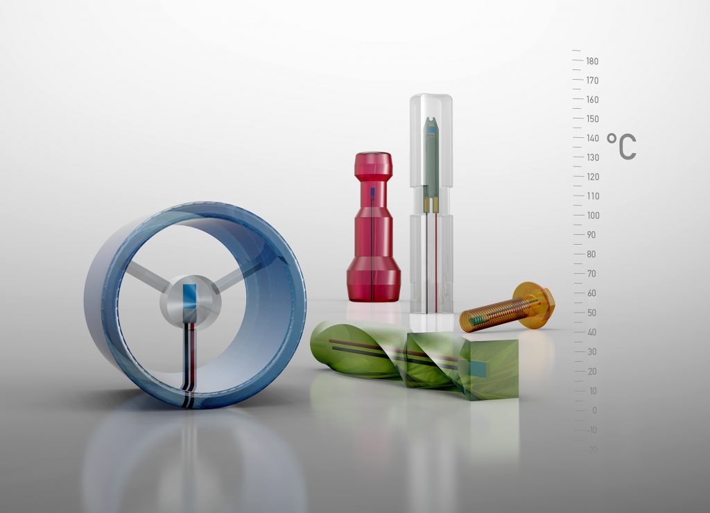 Völlige Formfreiheit 1 Die plastosens T Temperaturfühler sind in nahezu jeder denkbaren Form möglich.