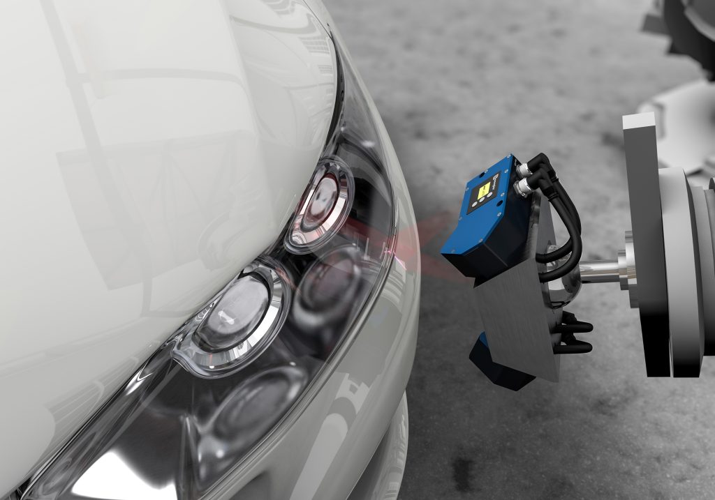 UV-Profilsensor 2 Der UV-Profilsensor misst in einem Messbereich von 130mm knapp 2.000 Messwerte pro Profil mit einer Ausgaberate von 180Hz.