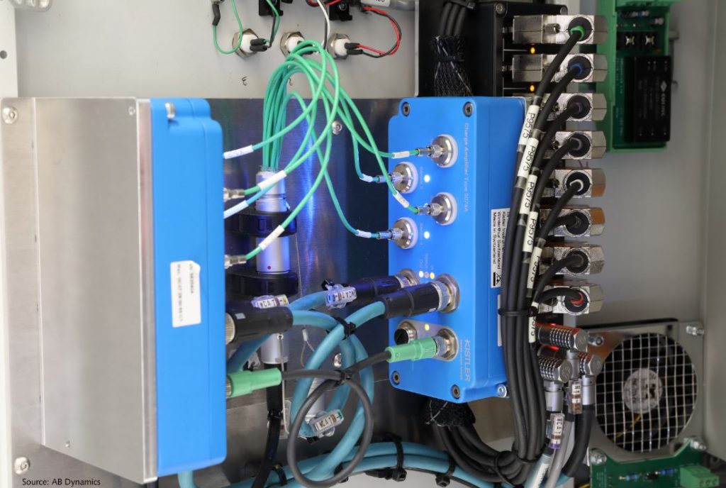 Grenzen verschieben 2 Der digitale Ladungsverstärker 5074A sorgt bei den Prüfständen von AB Dynamics für hochpräzise und hochaufgelöste Messungen in Echtzeit.