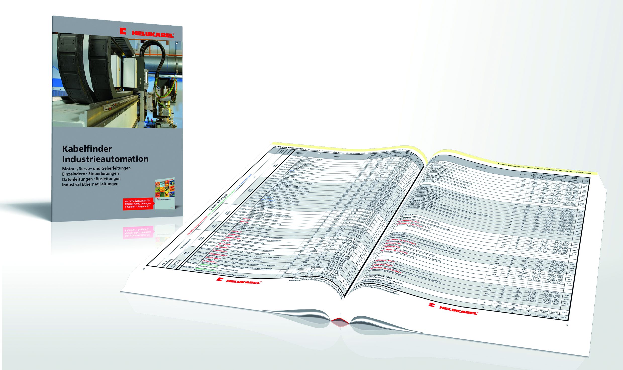 Kabelfinder-Broschüre für die Industrieautomation