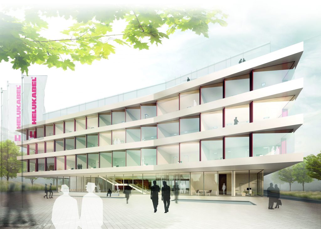 Bezug für 2021 geplant 1 Visualisierung der neuen Unternehmenszentrale