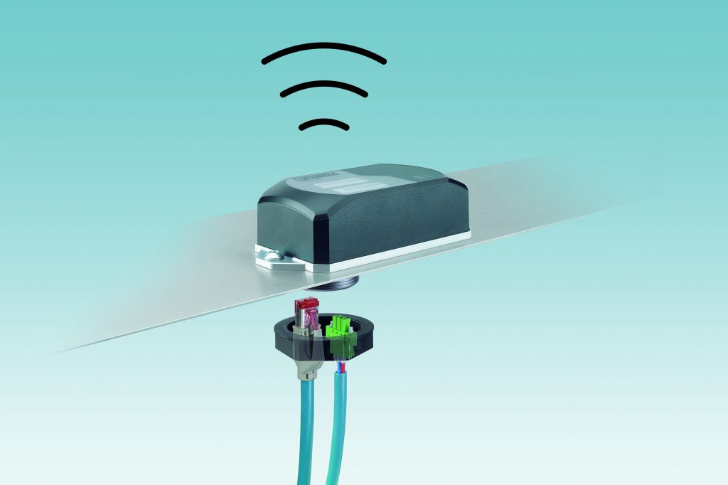 Sicherungsmaßnahmen zwingend erforderlich 1 Aufgrund der Einlochmontage lässt sich der WLAN 1100 einfacher und schneller direkt auf Maschinen, mobilen Fahrzeugen oder Schaltschränken anbringen