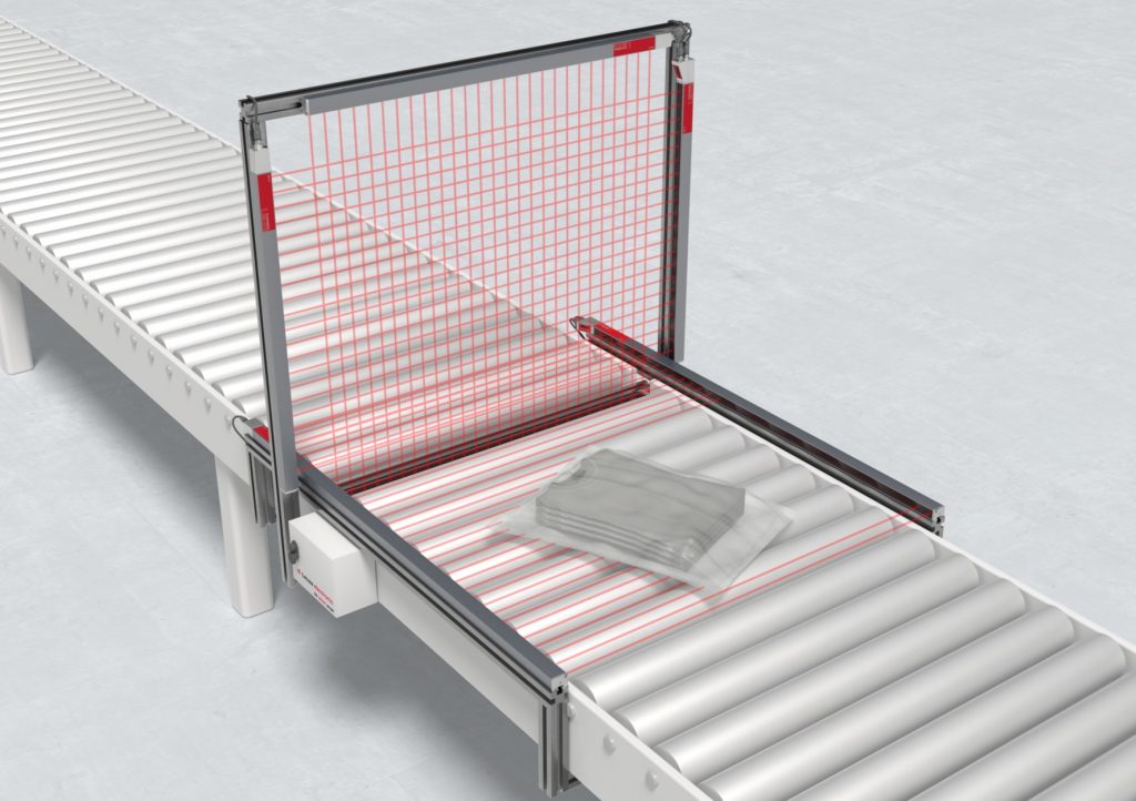 3D-Kontur-Messsystem 1 Das
System misst auch Polybags.