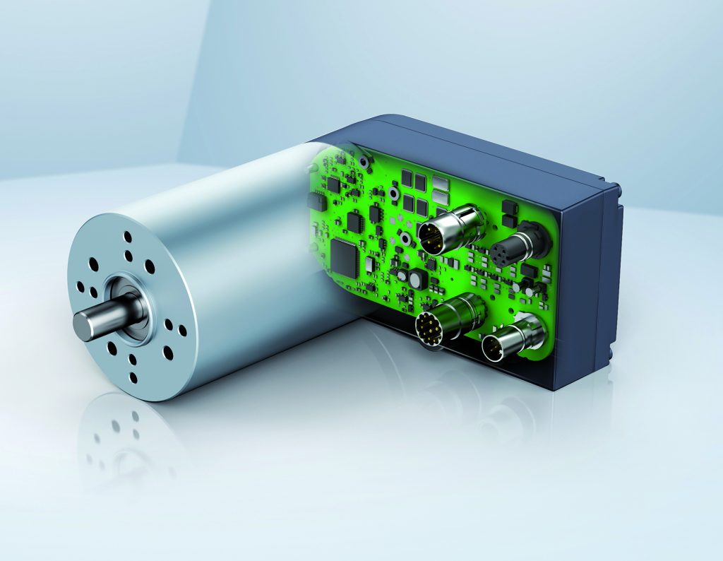 Mit Vernetzung zu
intelligenten Lösungen 1 Der ECI 63.xx K5 ist ein neues kompaktes Antriebssystem im Leistungsbereich von 180 bis 370 Watt für den Einsatz in industriellen Applikationen.