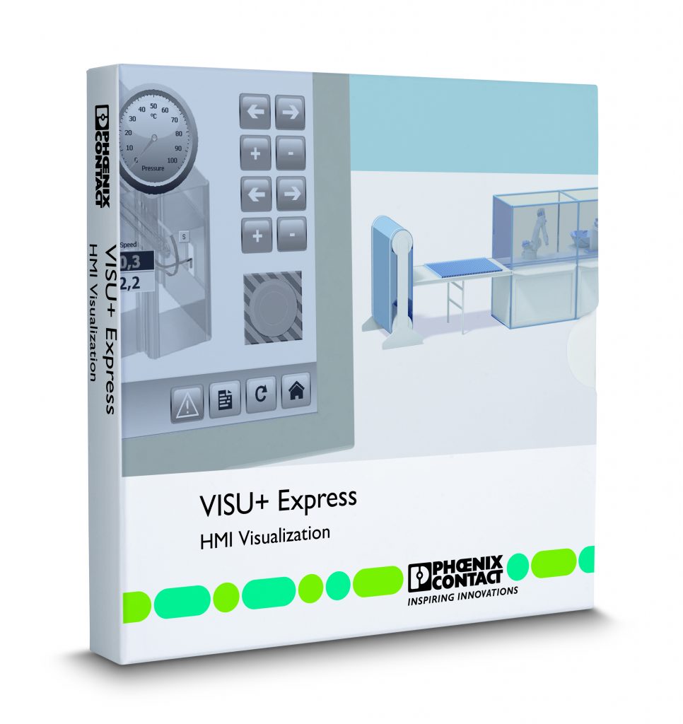 Durchgängige und sichere Bedienkonzepte 3 Bild 4 Mit der Visualisierungssoftware Visu+ Express lassen sich HMI-Konzepte schnell und einfach umsetzen.