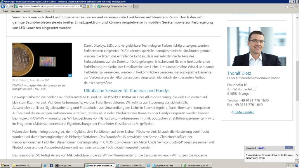 Ultraflache Farbsensoren 2 CLIP 9BDE3593