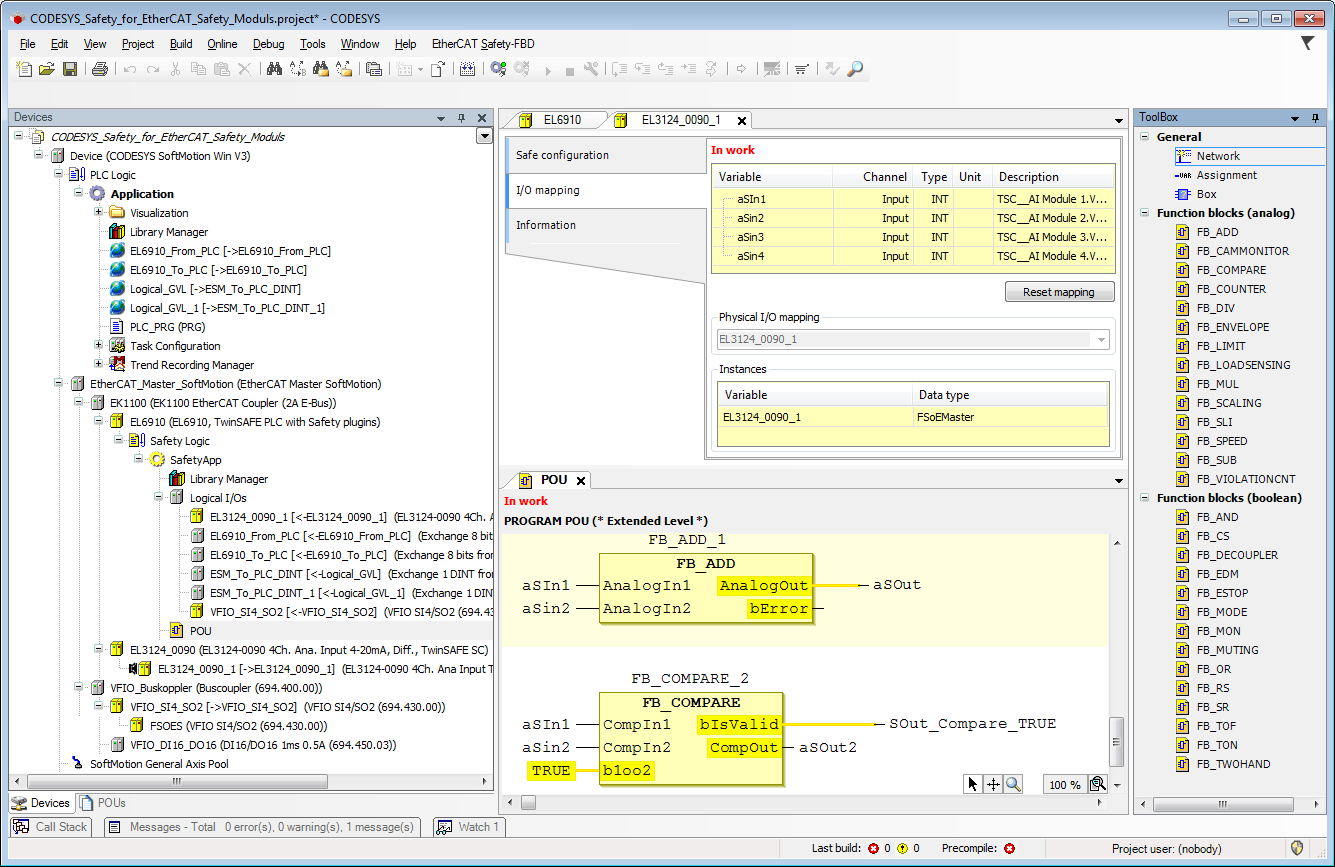 Produktangebot für Ethercat-Safety über Codesys erweitert