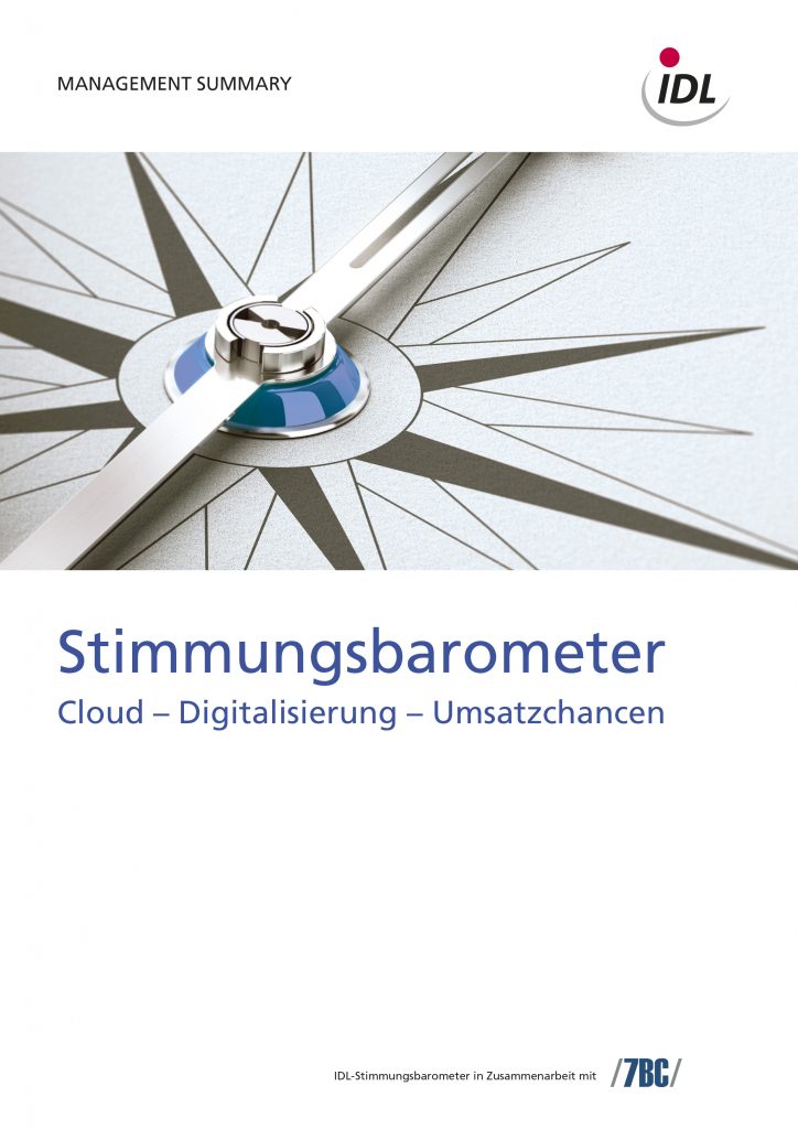 IDL-Stimmungsbarometer: Stand der Digitalisierung in der Praxis 1 Community20 Summit