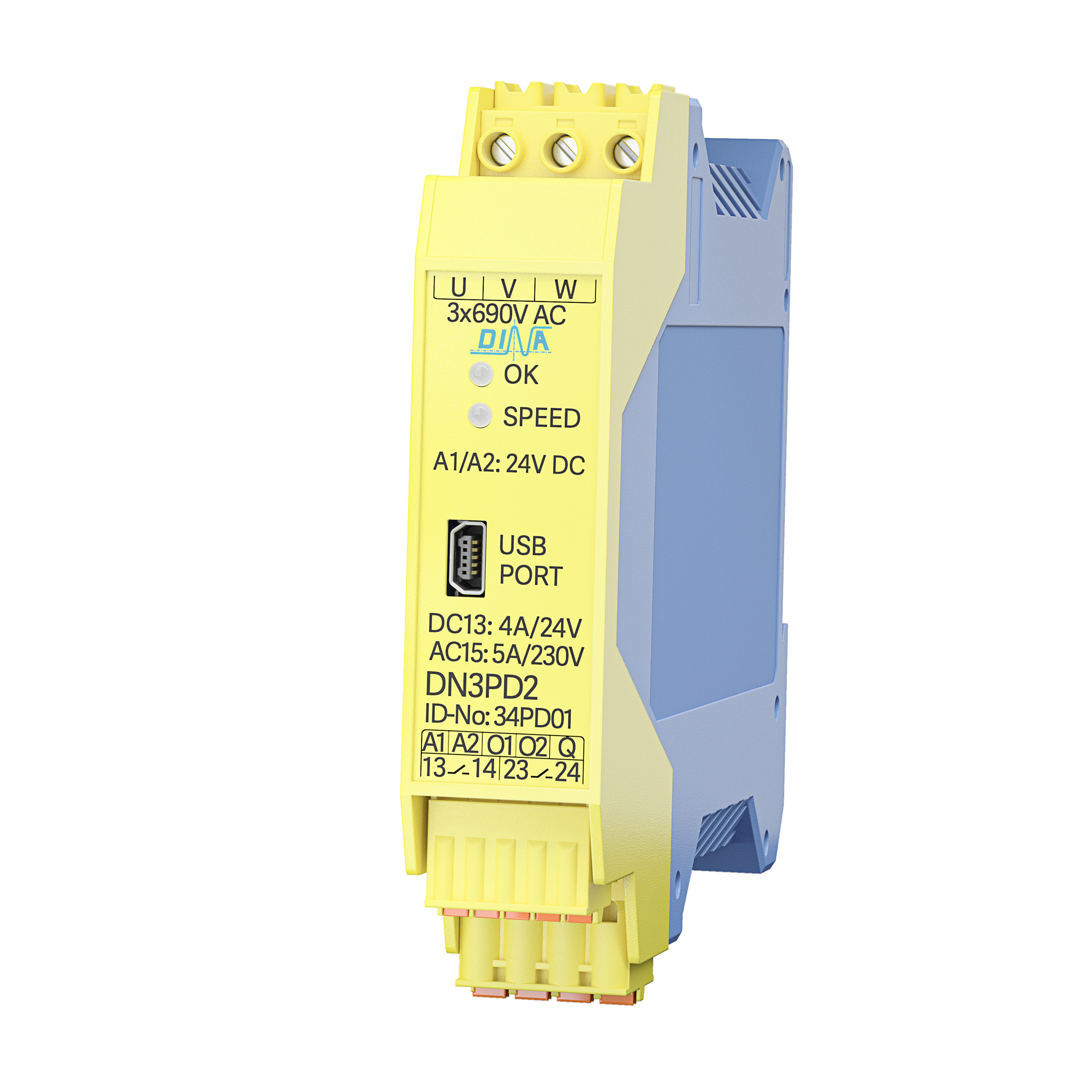 Safety-Modul für sensorlose Drehzahlüberwachung 3 Safety-Modul für sensorlose Drehzahlüberwachung
