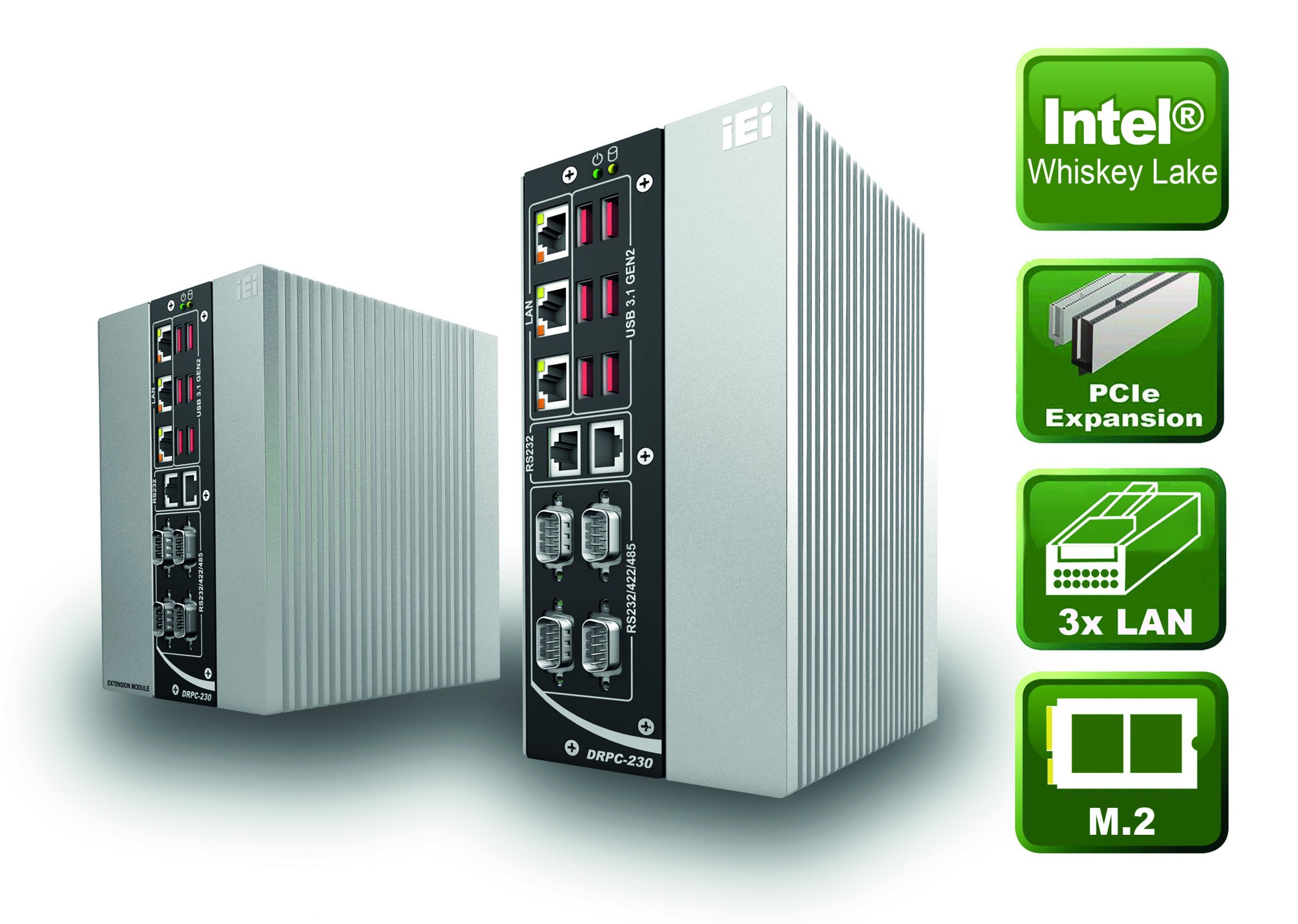 Hutschienen-IPC in drei Varianten